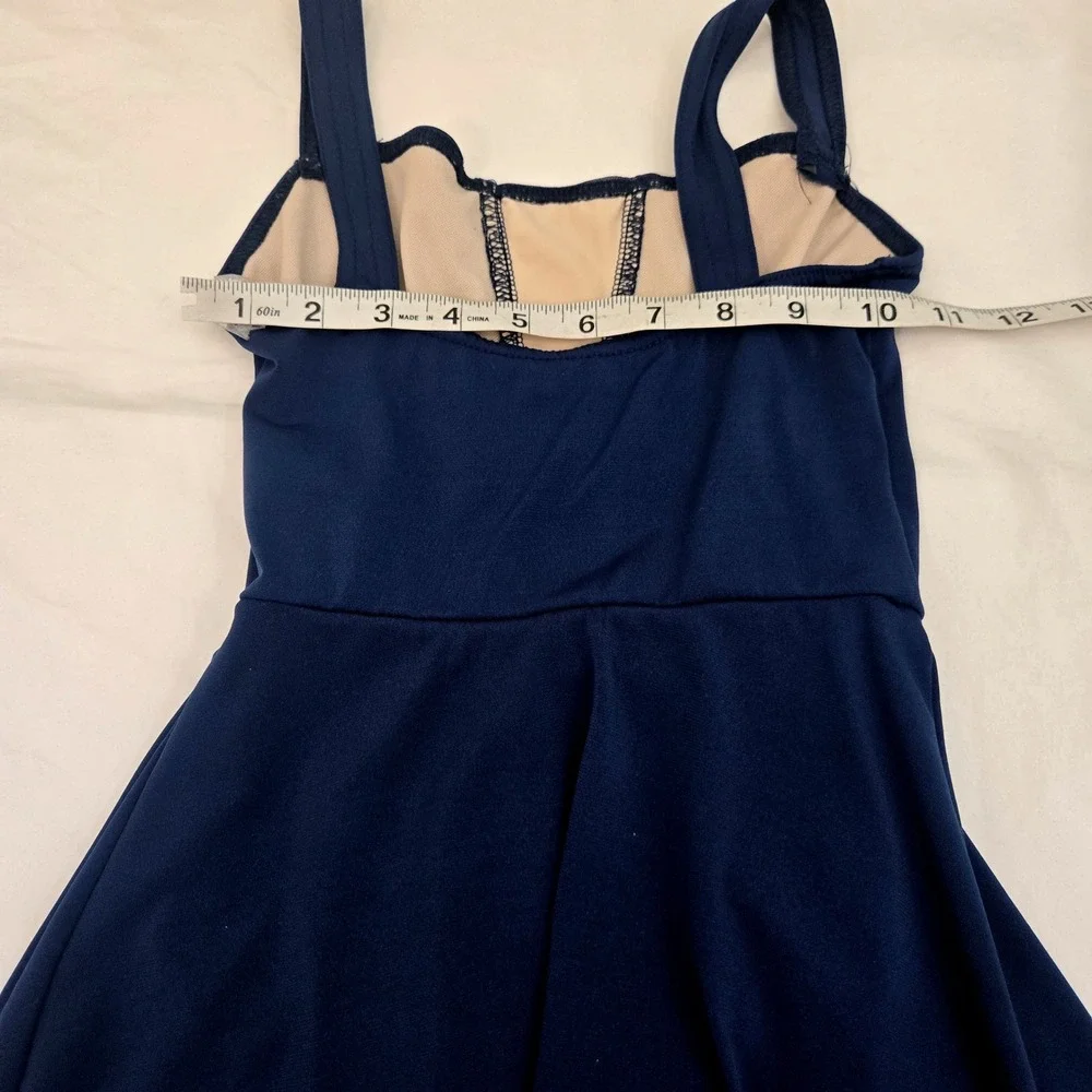 Weissman Girls Blue Lyrical Contemporary Dance Dress Costume Size IC Style 14662